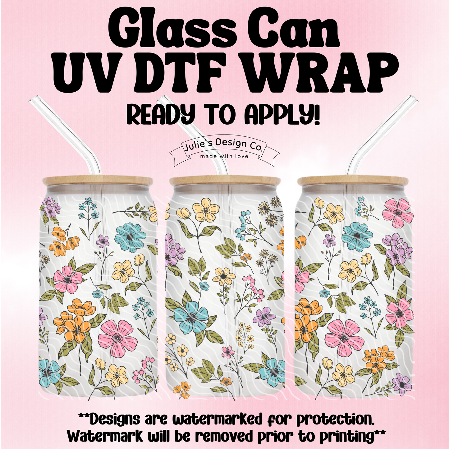 Spring Flowers 2 - UV DTF Wrap