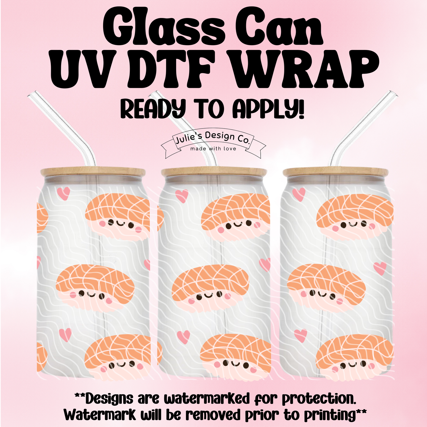 Kawaii Sushi - UV DTF Wrap