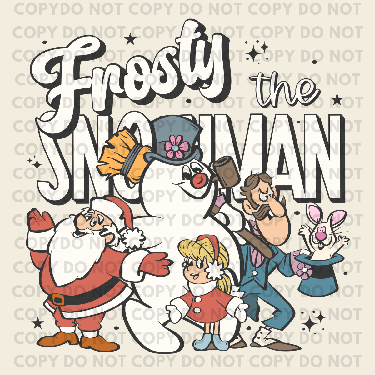 Frosty The Snowman - Individual DTF Transfer