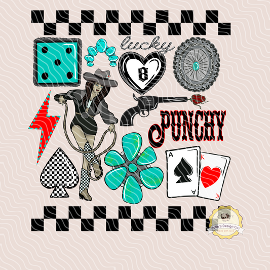 Lucky Punchy - Individual DTF Transfer