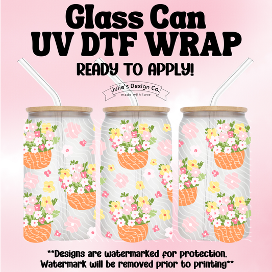Flower Bouquets - UV DTF Wrap