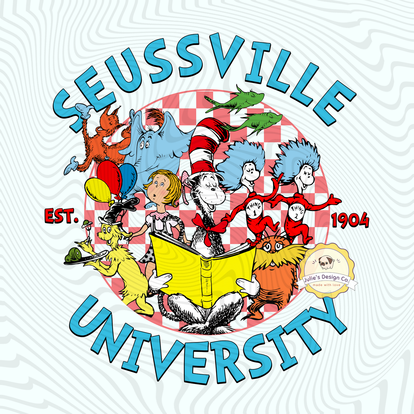 Seussville University - Individual DTF Transfer