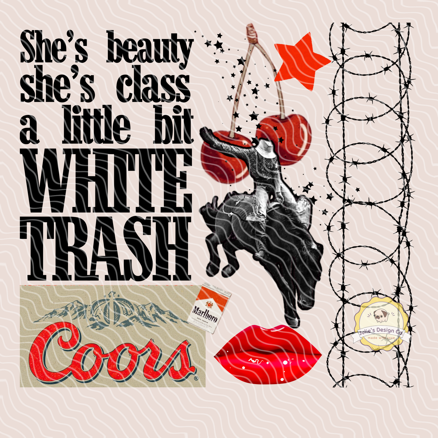 She's beauty,  She's class - Individual DTF Transfer