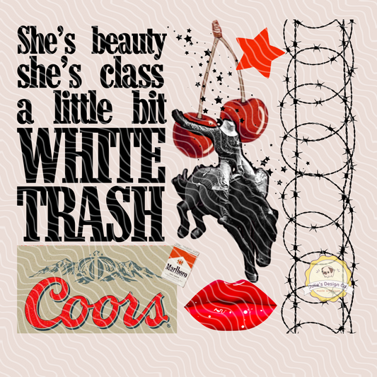 She's beauty,  She's class - Individual DTF Transfer
