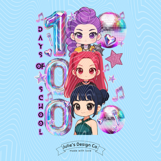 Kpop 100 Days 4 - Individual DTF Transfer