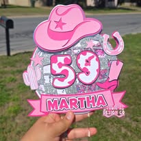 Cowgirl Cake Topper