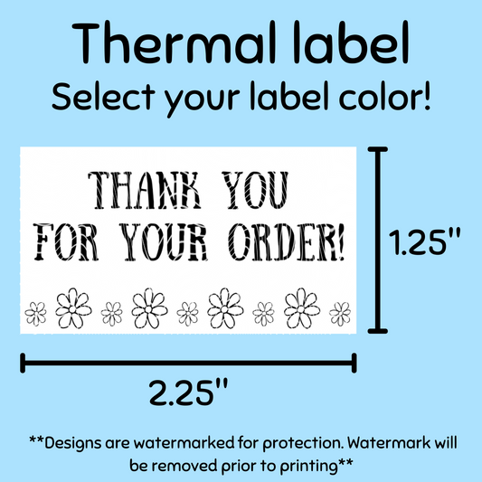 Thank you 1 - Thermal Label