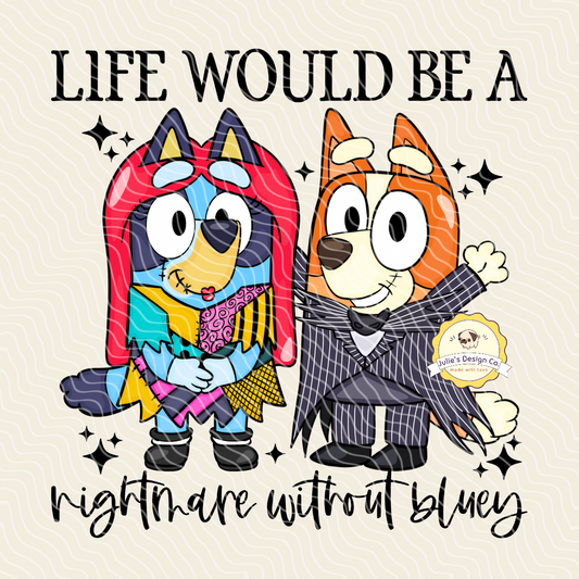 Nightmare Before Bluey - Individual DTF Transfer