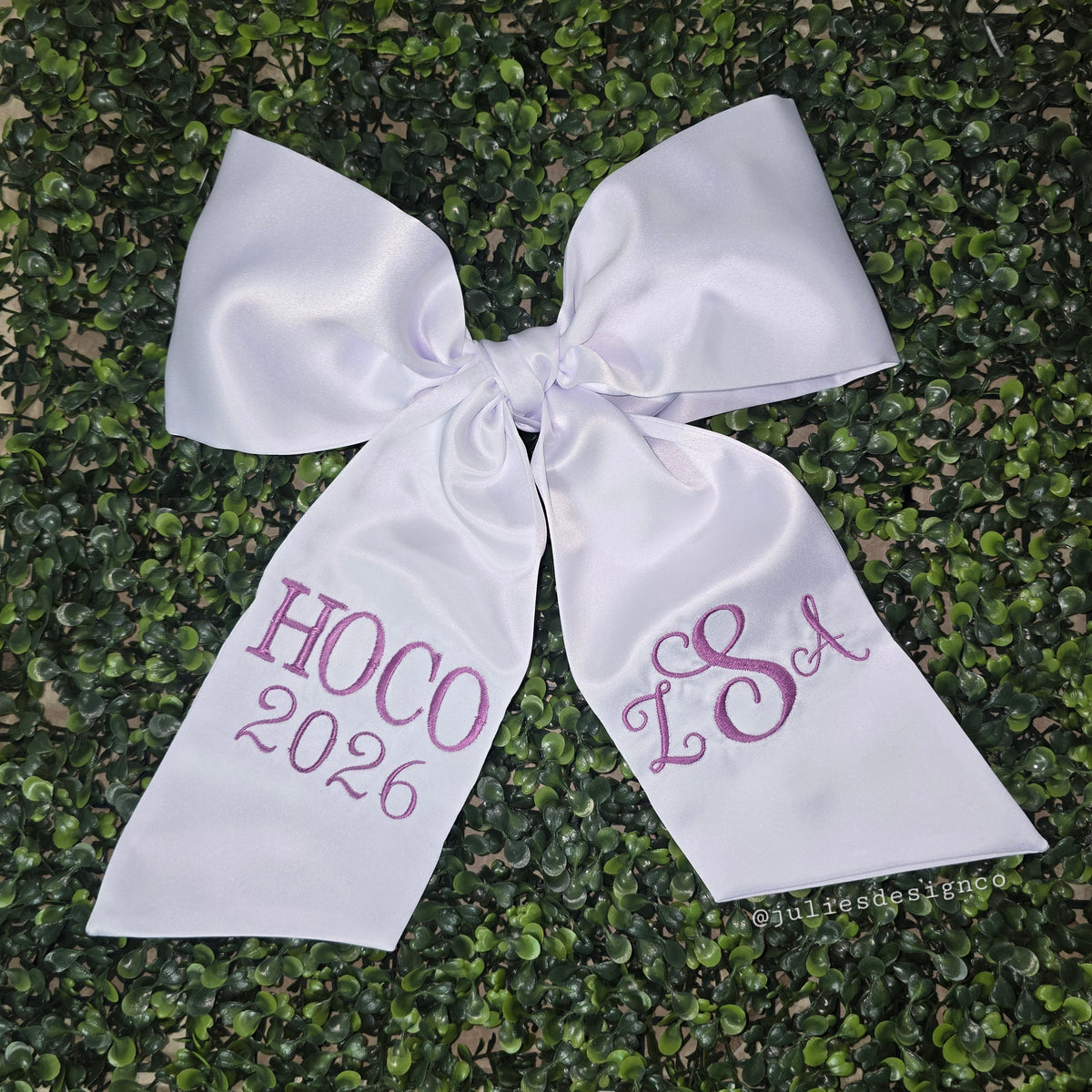 "HOCO 2026" Embroidered Sash - CURRENT TAT: SAME DAY - NEXT DAY
