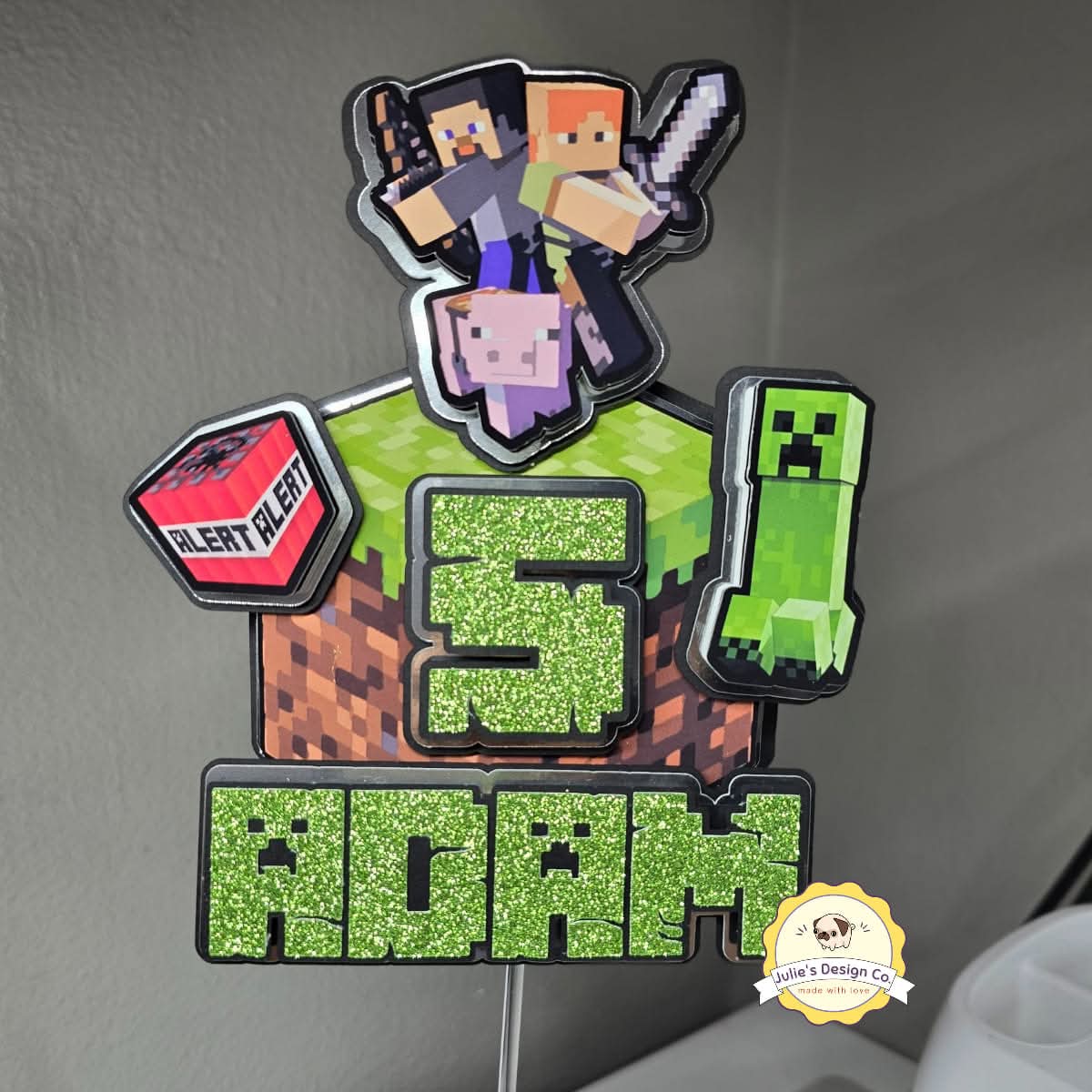 Minecraft Cake Topper