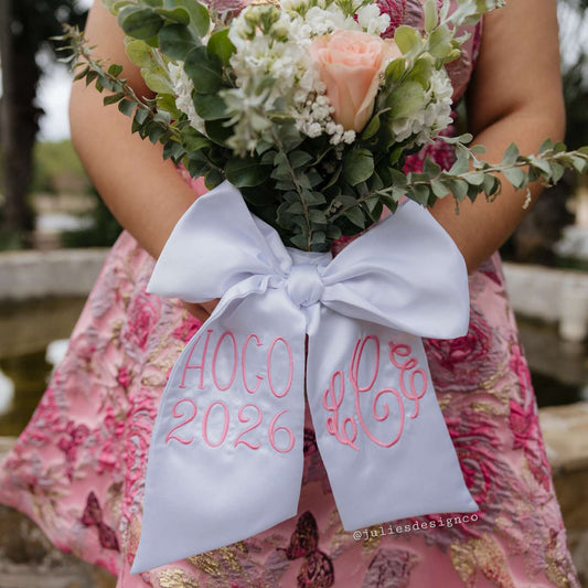 "HOCO 2026" Embroidered Sash - CURRENT TAT: SAME DAY - NEXT DAY